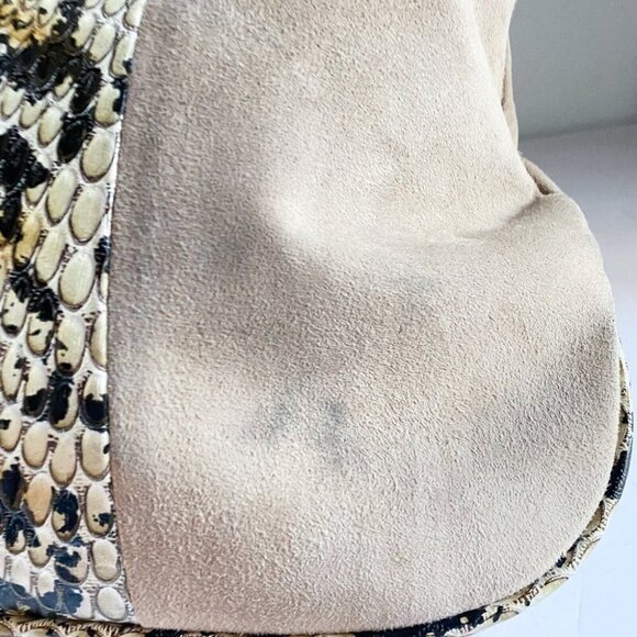 Vintage Reign Deerskin Faux Snakeskin  Convertible Clutch Shopping bag - Picture 10 of 10